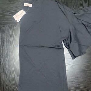 Philosophy Black Flutter Sleeve Top 1XL NWT